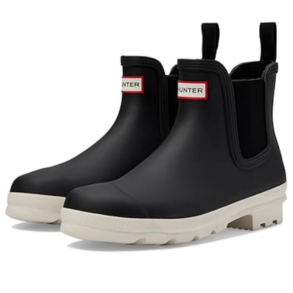 Hunter Original Chelsea Black/White Willow 9 M